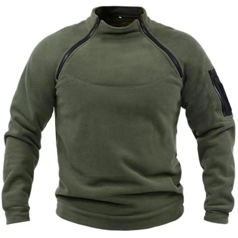 Herren Utility-Sweatshirt mit Schulter-Reißverschlüssen und Ärmeltasche Nord Taschen