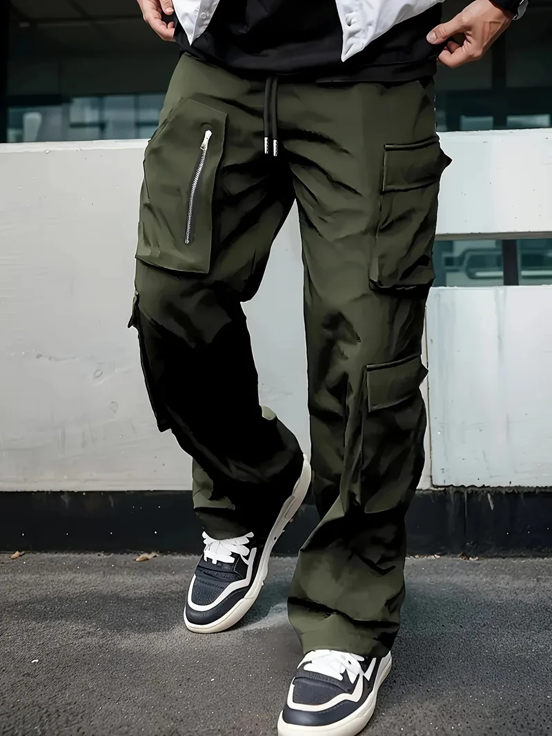 Herren Utility-Cargohose mit Reißverschlusstasche, Tunnelzugbund & Mehrfachtaschen Nord Taschen