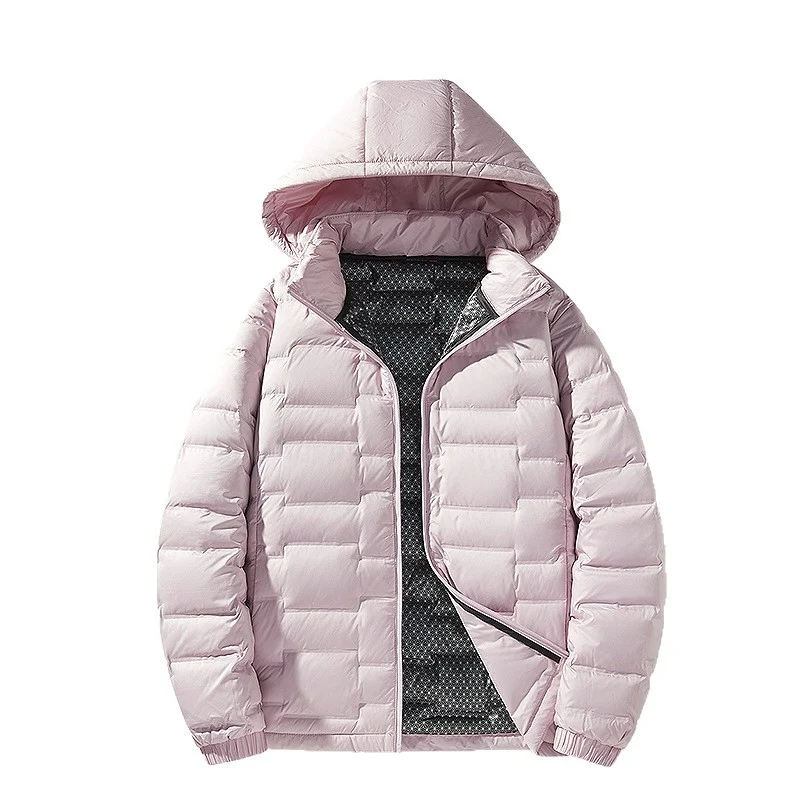 Herren Ultraleichte Steppjacke mit Kapuze und Thermofutter Nord Taschen