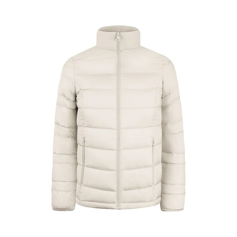 Herren Ultraleichte gesteppte Daunenimitat-Jacke mit Stehkragen Nord Taschen