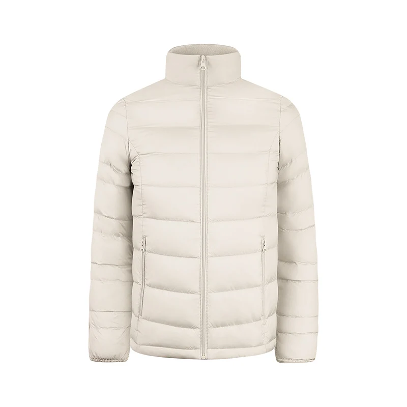 Herren Ultraleichte gesteppte Daunenimitat-Jacke mit Stehkragen Nord Taschen