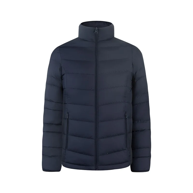 Herren Ultraleichte gesteppte Daunenimitat-Jacke mit Stehkragen Nord Taschen