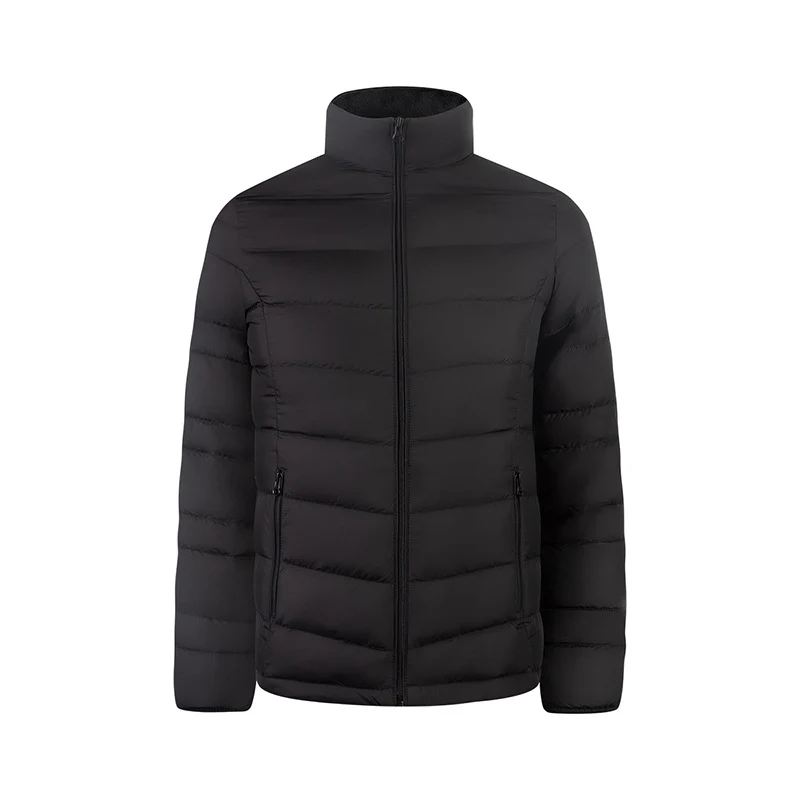 Herren Ultraleichte gesteppte Daunenimitat-Jacke mit Stehkragen Nord Taschen