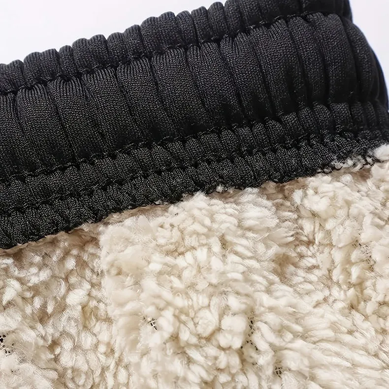 Herren Thermo-gefütterte Jogginghose mit Sherpa-Innenfutter und elastischem Bund Nord Taschen