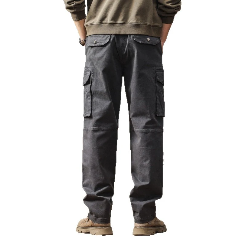 Herren Robuste Relaxed-Fit Cargohose mit verstärkten Knien und Mehrfach-Taschen Nord Taschen