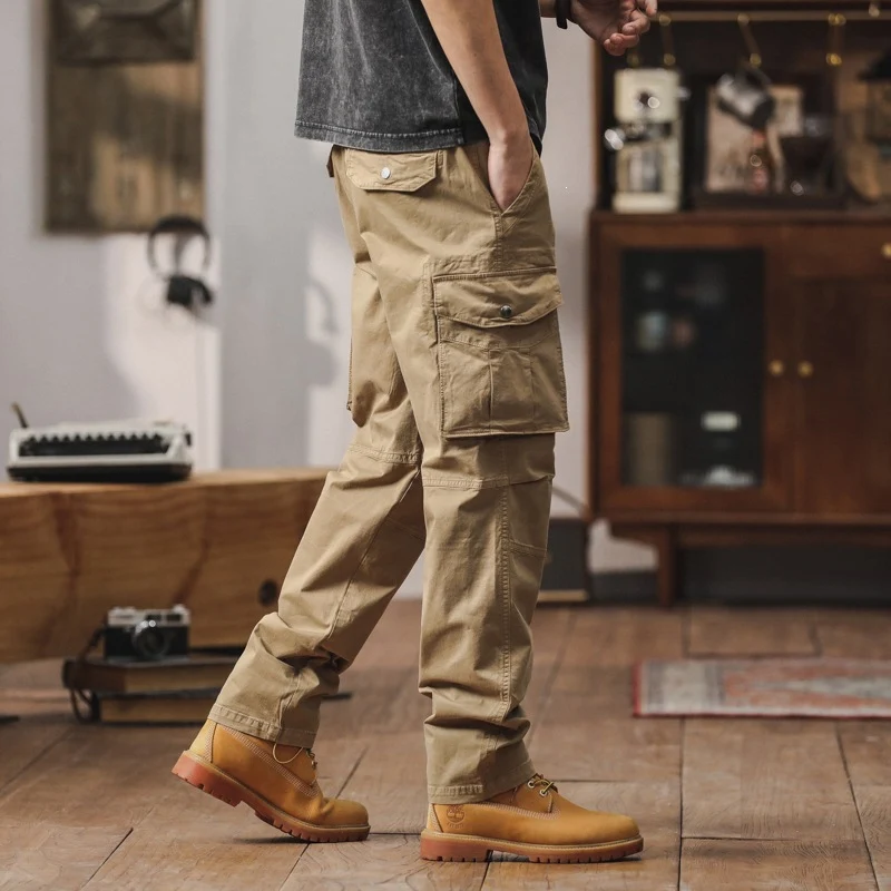Herren Robuste Relaxed-Fit Cargohose mit verstärkten Knien und Mehrfach-Taschen Nord Taschen