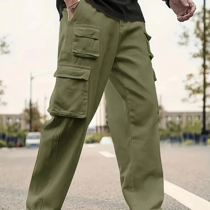 Herren Relaxed-Fit Utility-Cargohose mit großen Klappfächern und elastischem Beinabschluss Nord Taschen