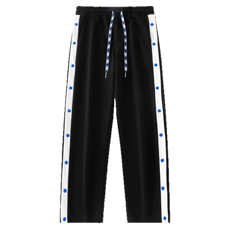 Herren Relaxed-Fit Sweathose mit seitlicher Druckknopfleiste und teilbarer Beinöffnung Nord Taschen