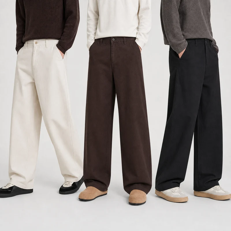 Damen Extraweite High‑Waist Culotte‑Hose mit ballonförmigem Saum und hohem Bund Nord Taschen