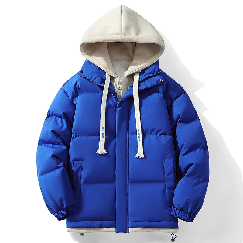 Unisex Wattierte Kapuzen‑Steppjacke mit Double‑Layer Kapuze und elastischen Bündchen Nord Taschen