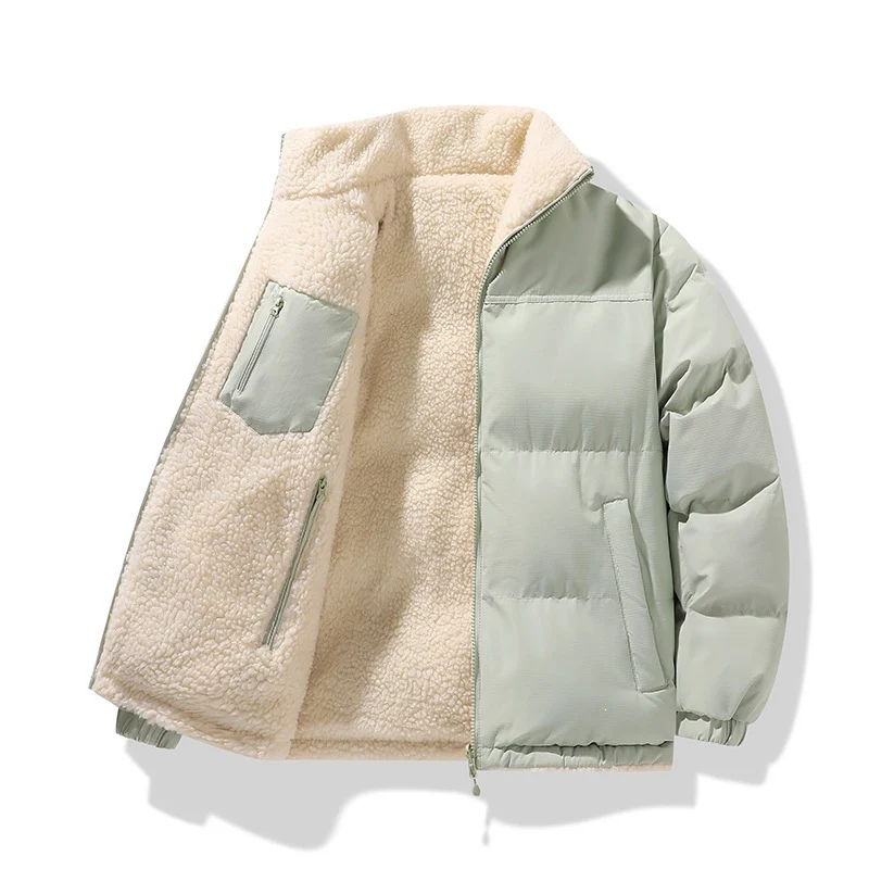 Unisex Wattierte Bomberjacke mit Teddyfutter und verdeckten Innentaschen Nord Taschen