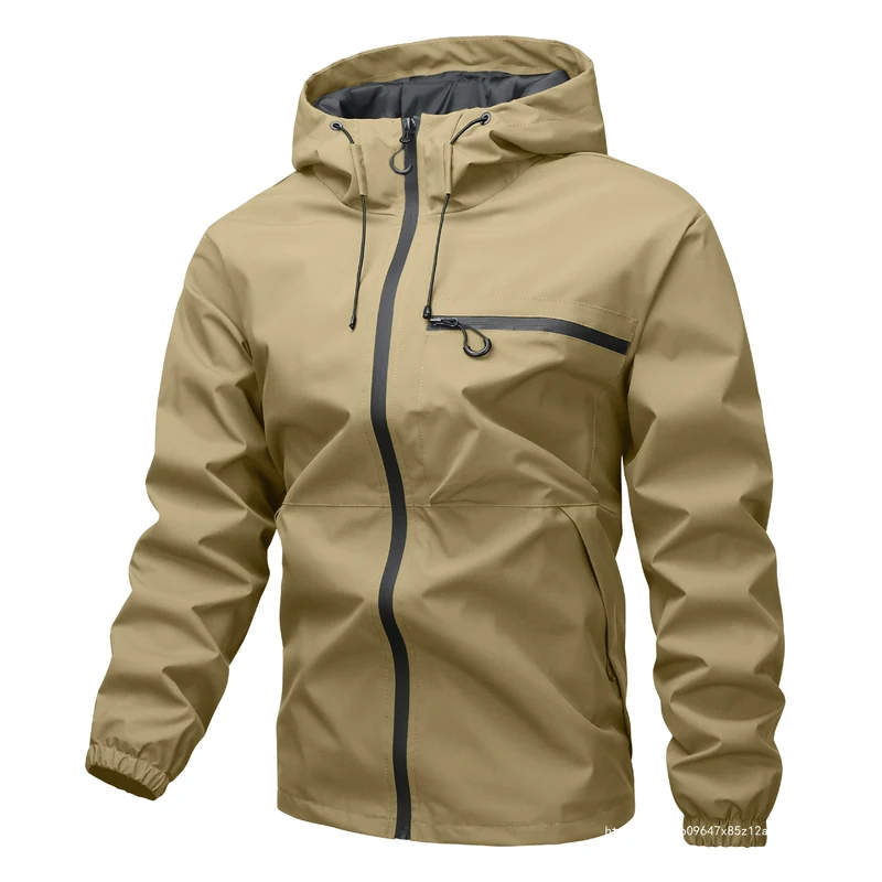 Unisex Wasserabweisende Softshell‑Regenjacke mit verschweißten Nähten, Kapuze & wasserdichter Brusttasche Nord Taschen