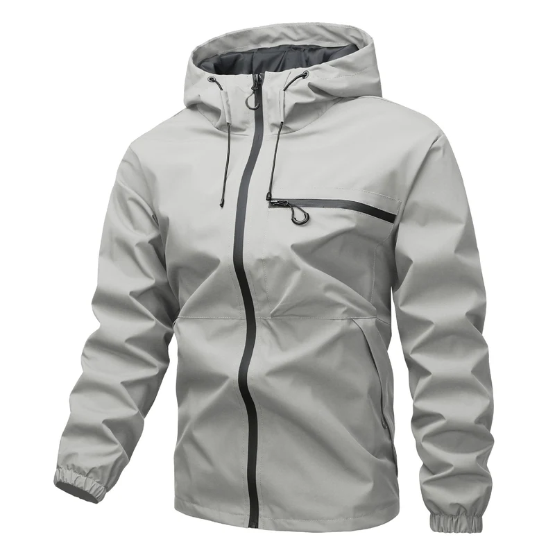 Unisex Wasserabweisende Softshell‑Regenjacke mit verschweißten Nähten, Kapuze & wasserdichter Brusttasche Nord Taschen