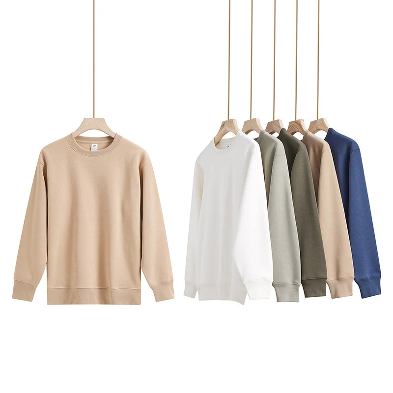 Unisex Minimalistisches Baumwoll-Sweatshirt mit Rundhals, Rippbündchen & Relaxed Fit Nord Taschen