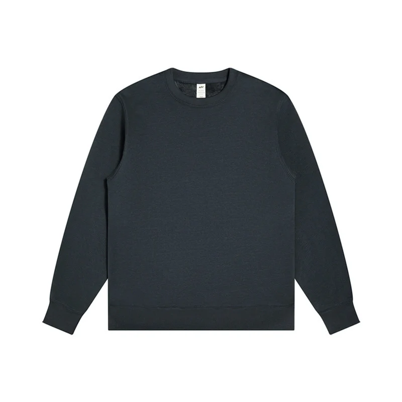 Unisex Minimalistisches Baumwoll-Sweatshirt mit Rundhals, Rippbündchen & Relaxed Fit Nord Taschen