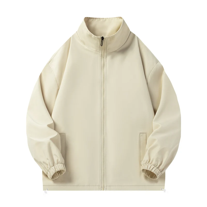 Unisex Leichte Windjacke mit hochabschließendem Stehkragen, Elastikbündchen & verstellbarem Kordelzugsaum Nord Taschen