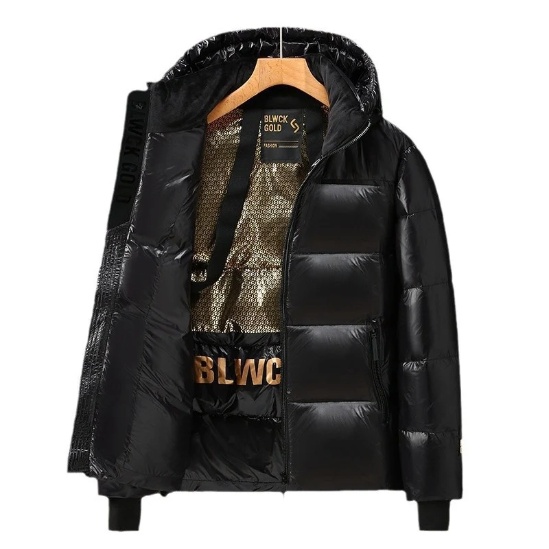 Unisex Glänzender Steppparka mit metallic‑Innenfutter und Tragegurten Nord Taschen
