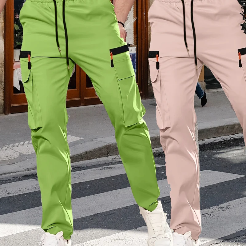 Herren Utility-Cargohose im Joggerstil mit elastischem Bund und Multifunktions-Taschen Nord Taschen