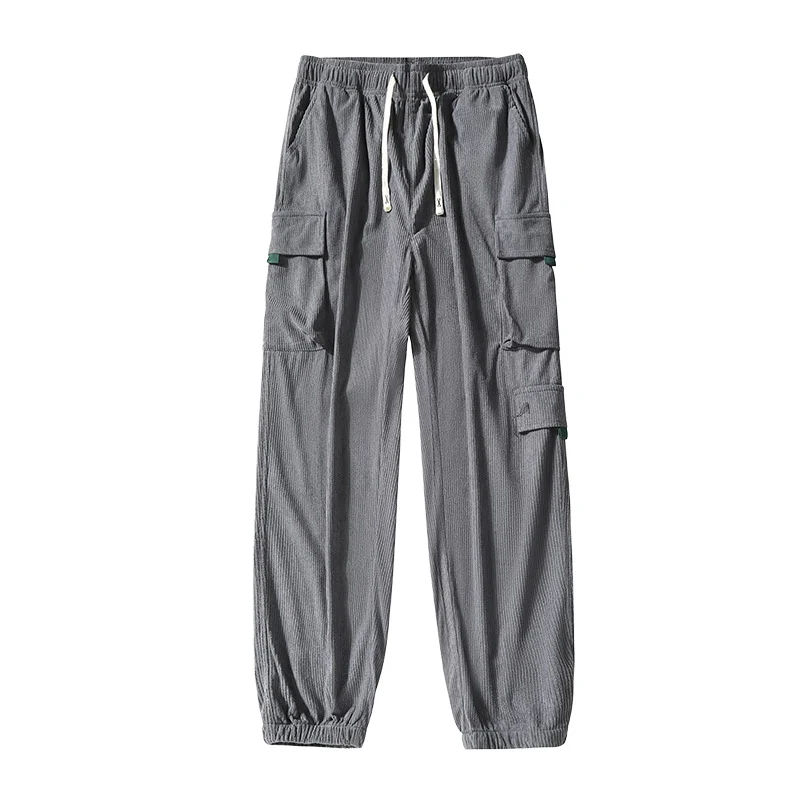 Herren Utility-Cargohose im Joggerstil aus strukturierter Baumwollmischung mit elastischem Bund & Mehrfachtaschen Nord Taschen