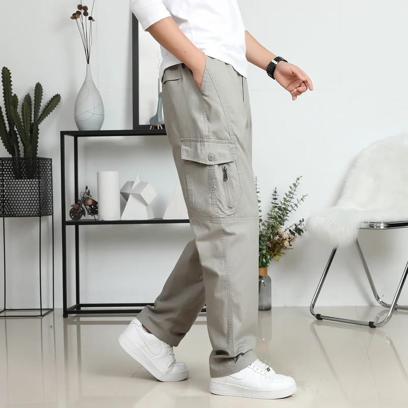 Herren Relaxed-Fit Cargohose im Utility-Design mit Kniepaneelen & Klappentaschen Nord Taschen