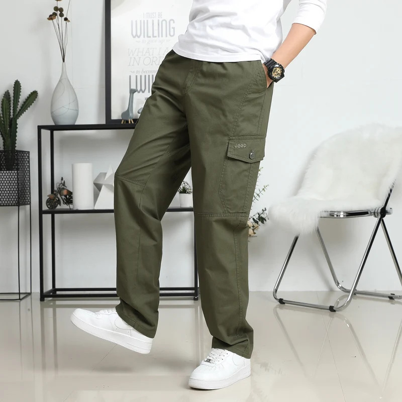 Herren Relaxed-Fit Cargohose im Utility-Design mit Kniepaneelen & Klappentaschen Nord Taschen