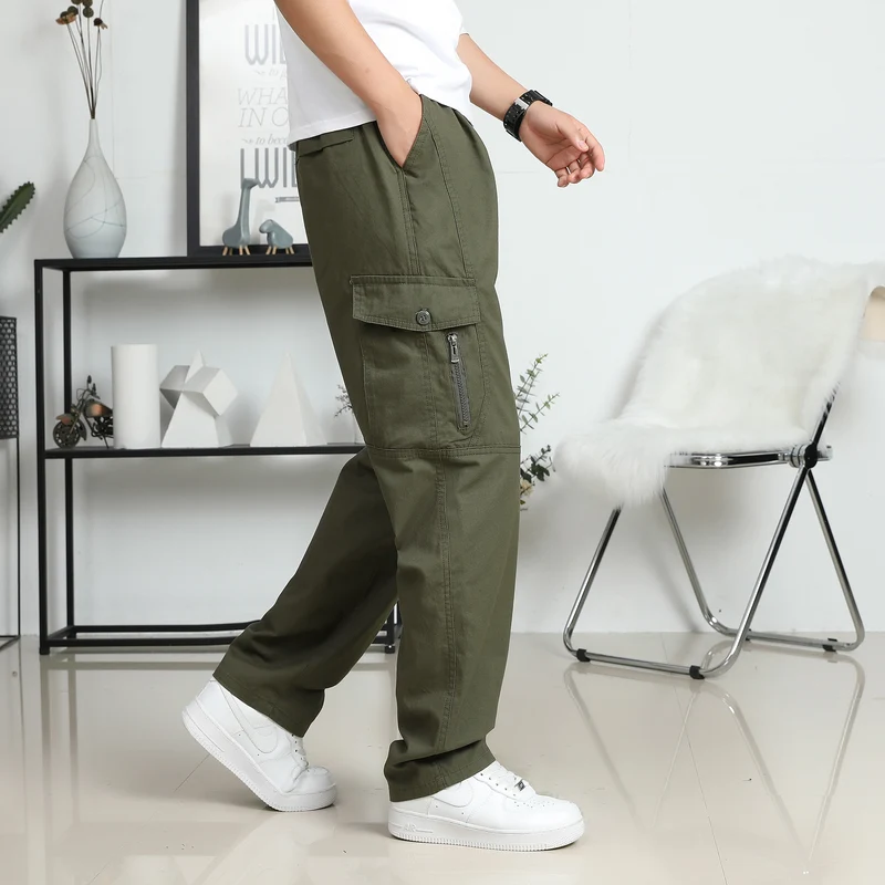 Herren Relaxed-Fit Cargohose im Utility-Design mit Kniepaneelen & Klappentaschen Nord Taschen
