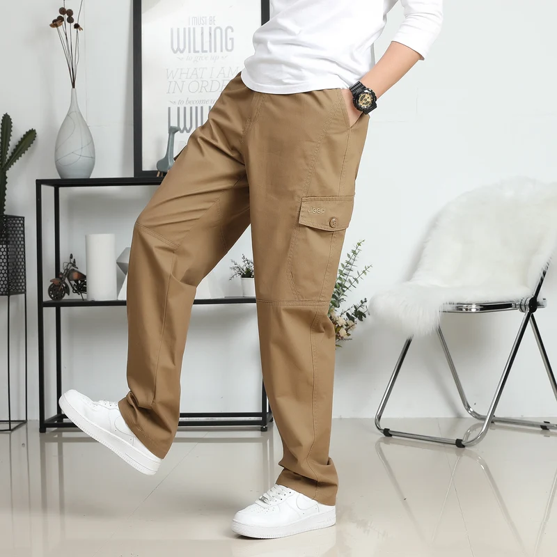 Herren Relaxed-Fit Cargohose im Utility-Design mit Kniepaneelen & Klappentaschen Nord Taschen