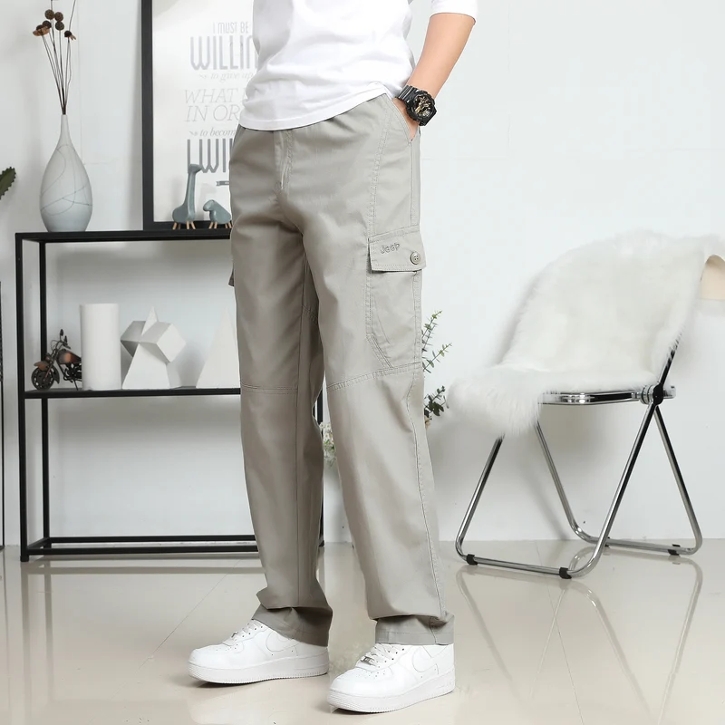 Herren Relaxed-Fit Cargohose im Utility-Design mit Kniepaneelen & Klappentaschen Nord Taschen
