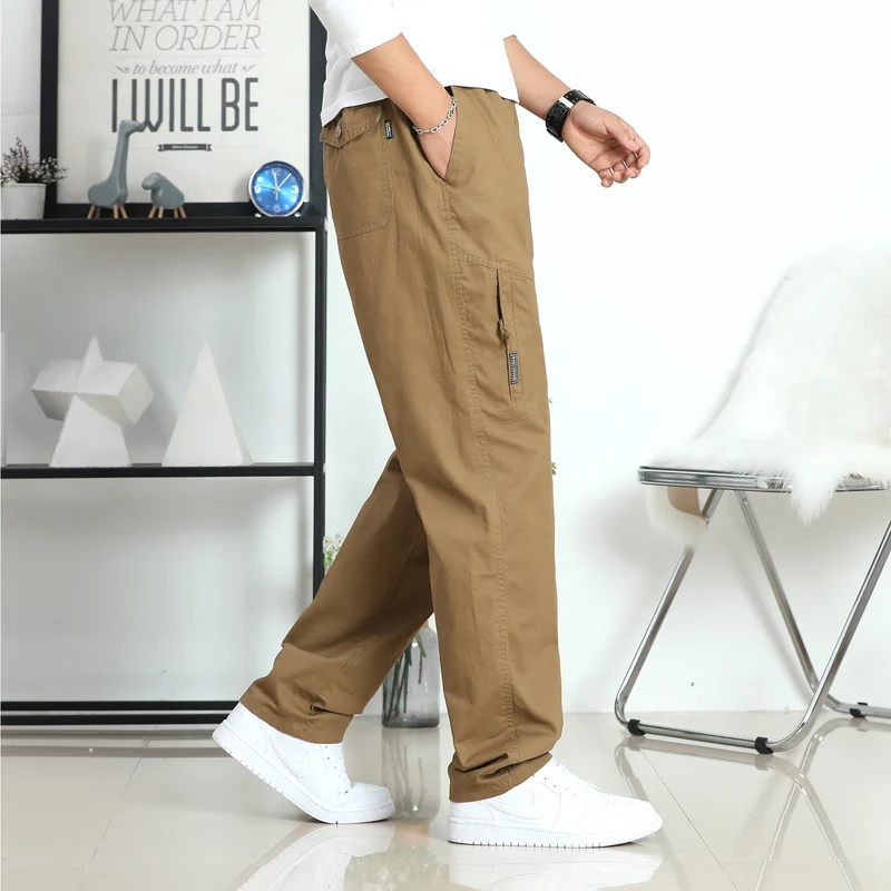 Herren Relaxed-Fit Canvas-Cargohose mit vorgeformten Knieeinsätzen und seitlicher Reißbeintasche Nord Taschen