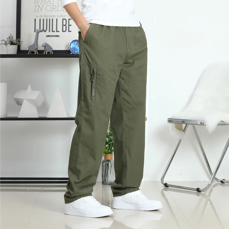 Herren Relaxed-Fit Canvas-Cargohose mit vorgeformten Knieeinsätzen und seitlicher Reißbeintasche Nord Taschen
