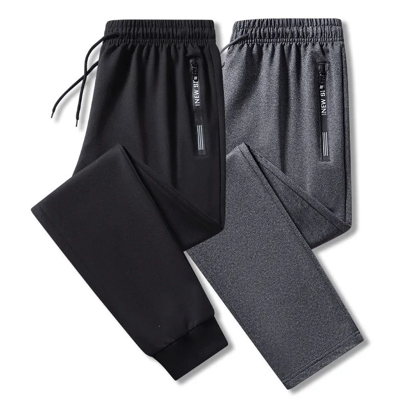 Herren Performance-Trainingshose aus Quick‑Dry‑Mikrofaser mit elastischem Tunnelzugbund und verdeckten Reißverschlusstaschen Nord Taschen