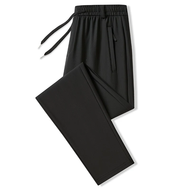 Herren Performance-Jogginghose im Straight-Fit mit elastischem Tunnelzugbund und verdeckter Reißverschlusstasche Nord Taschen