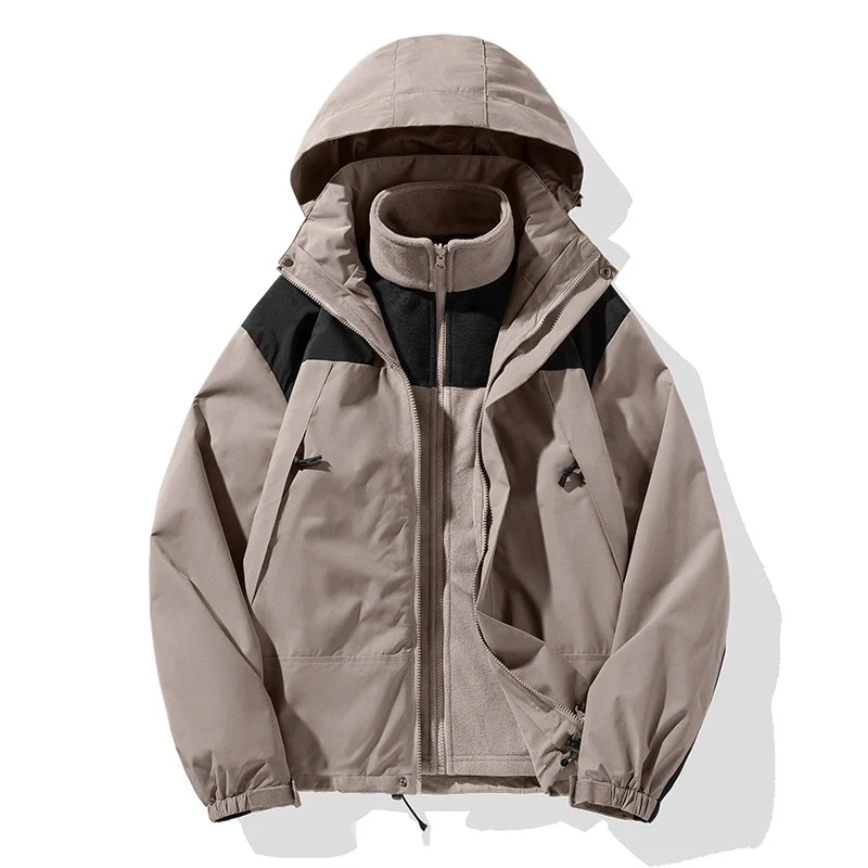 Herren Zweiteiliges Softshell-Set mit abnehmbarem Fleece‑Innenlayer und verstellbarer Kapuze Nord Taschen