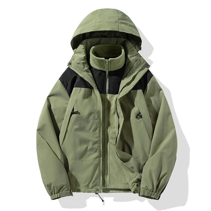 Herren Zweiteiliges Softshell-Set mit abnehmbarem Fleece‑Innenlayer und verstellbarer Kapuze Nord Taschen