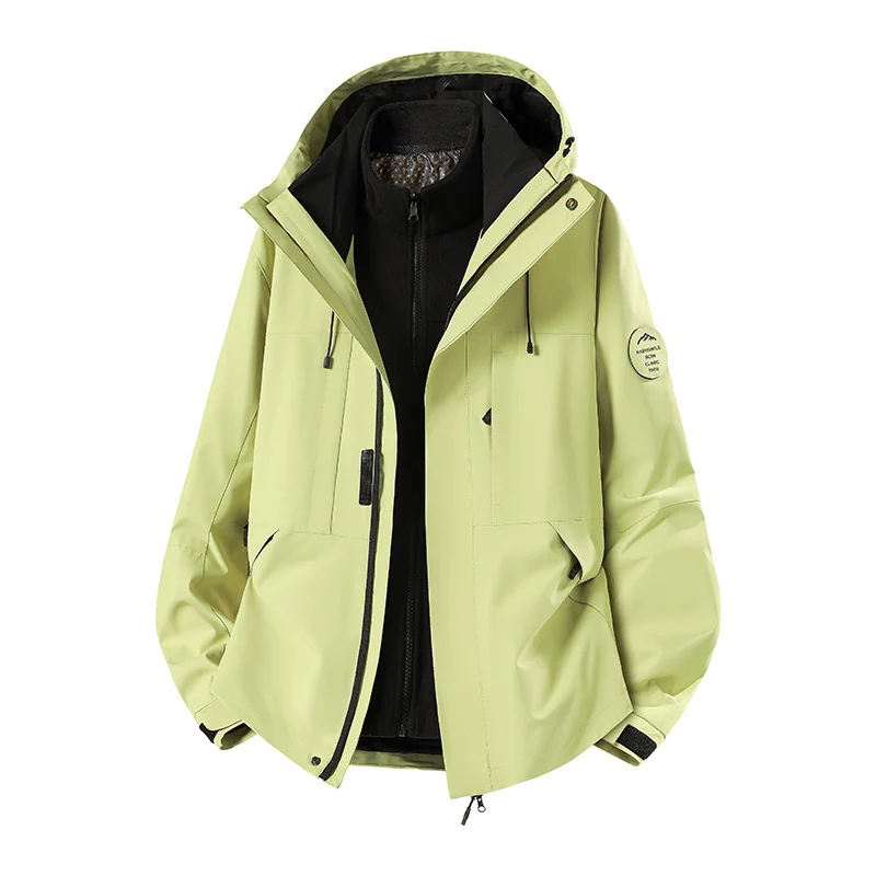 Herren Wetterfeste technische Softshell‑Trekkingjacke mit Kapuze und isolierendem Inneneinsatz Nord Taschen