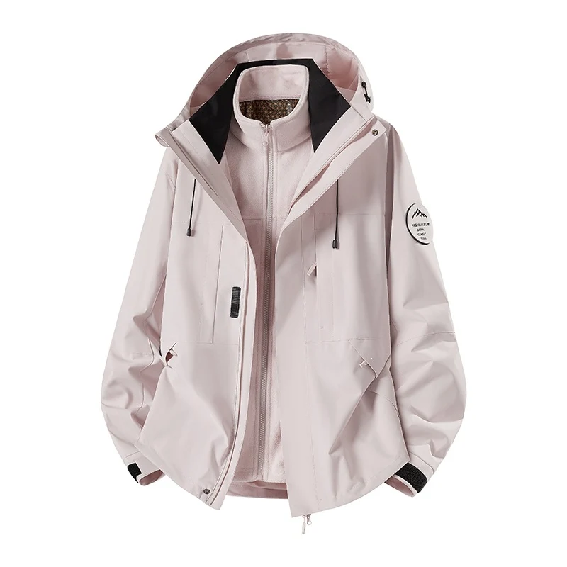 Herren Wetterfeste technische Softshell‑Trekkingjacke mit Kapuze und isolierendem Inneneinsatz Nord Taschen