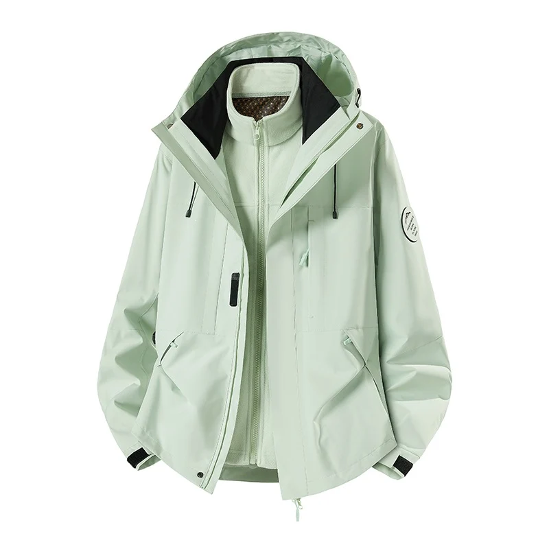 Herren Wetterfeste technische Softshell‑Trekkingjacke mit Kapuze und isolierendem Inneneinsatz Nord Taschen
