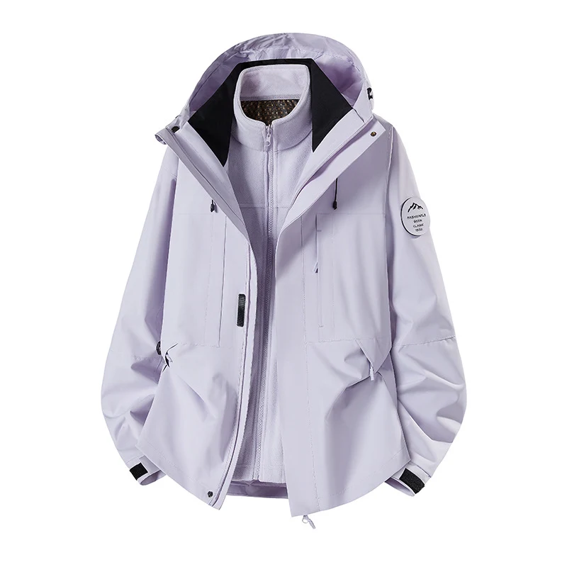 Herren Wetterfeste technische Softshell‑Trekkingjacke mit Kapuze und isolierendem Inneneinsatz Nord Taschen