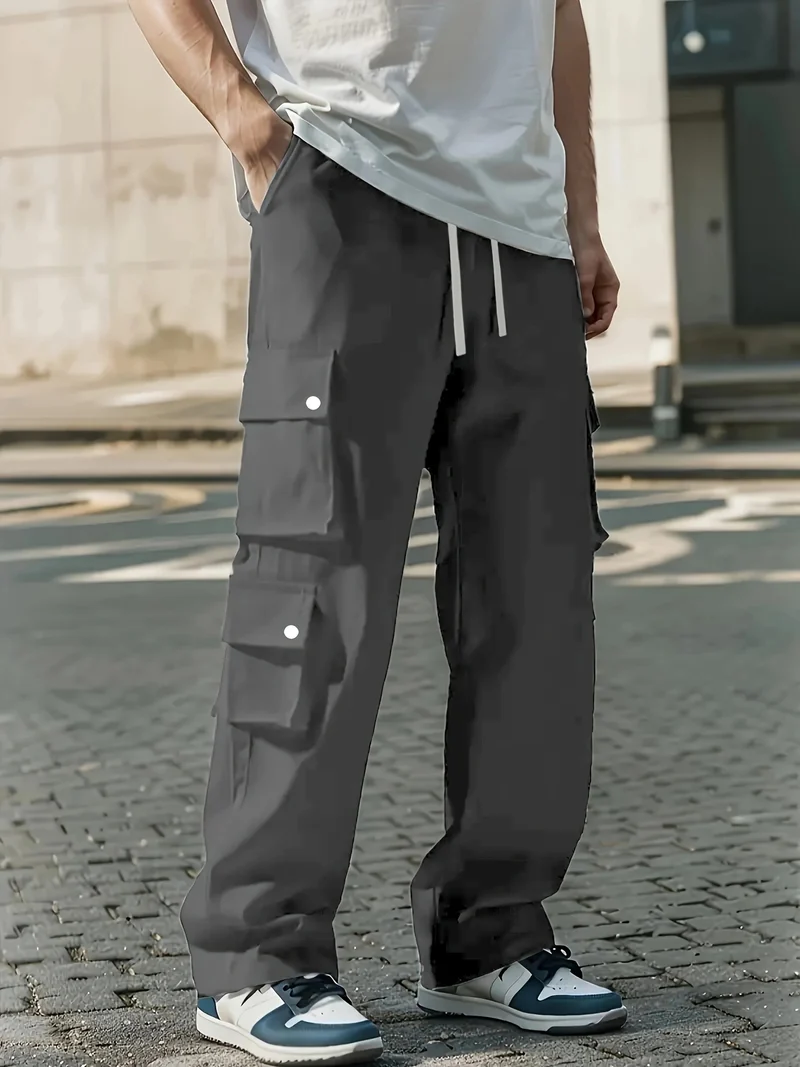 Herren Locker geschnittene Cargo-Jogginghose mit Tunnelzug & Mehrfachtaschen Nord Taschen