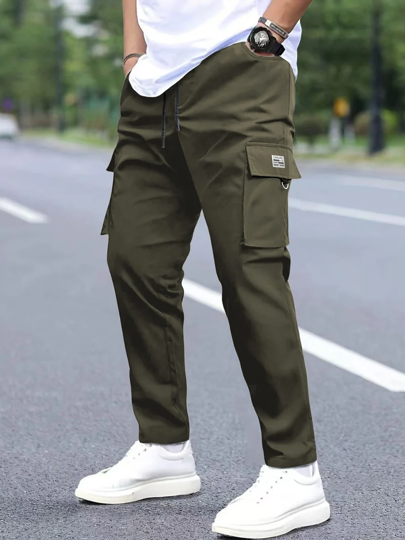 Herren Leichtgewichtige Technical-Cargohose mit Tunnelzugbund, D‑Ring & großen Klappfächern Nord Taschen