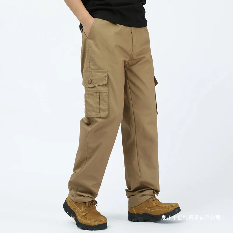 Herren utilitaristische Cargohose mit geradem Schnitt und Multifachtaschen Nord Taschen