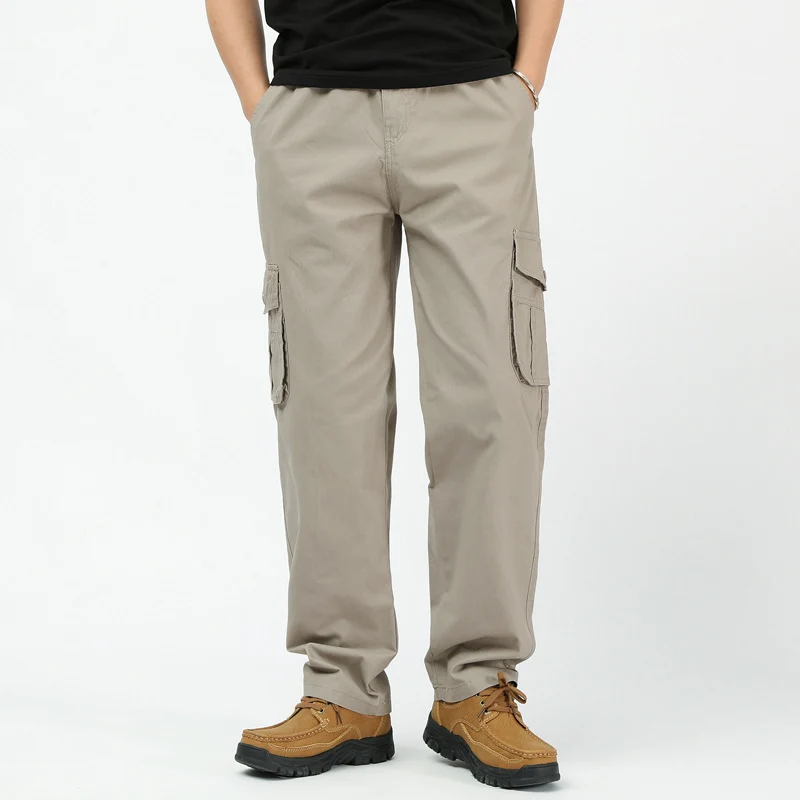 Herren utilitaristische Cargohose mit geradem Schnitt und Multifachtaschen Nord Taschen