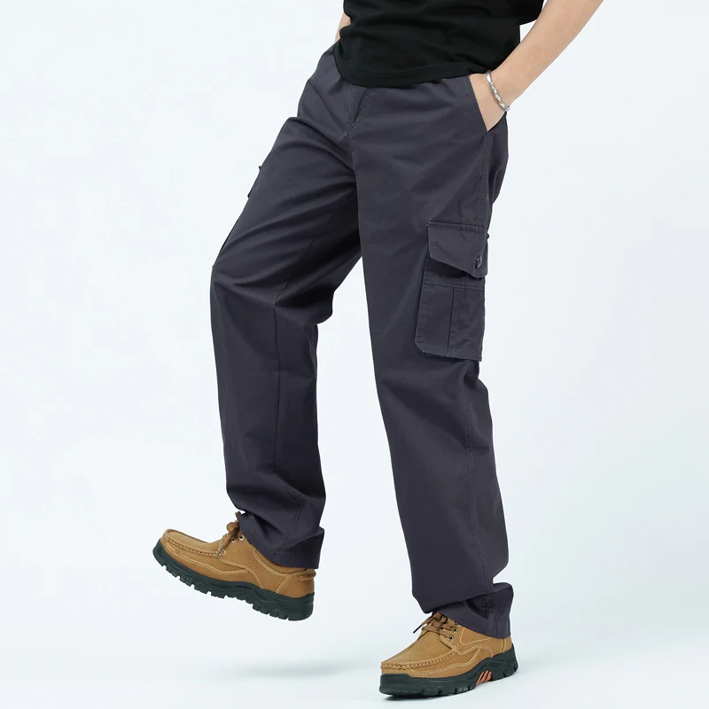 Herren utilitaristische Cargohose mit geradem Schnitt und Multifachtaschen Nord Taschen