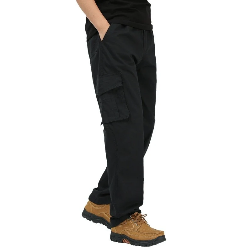 Herren utilitaristische Cargohose mit geradem Schnitt und Multifachtaschen Nord Taschen