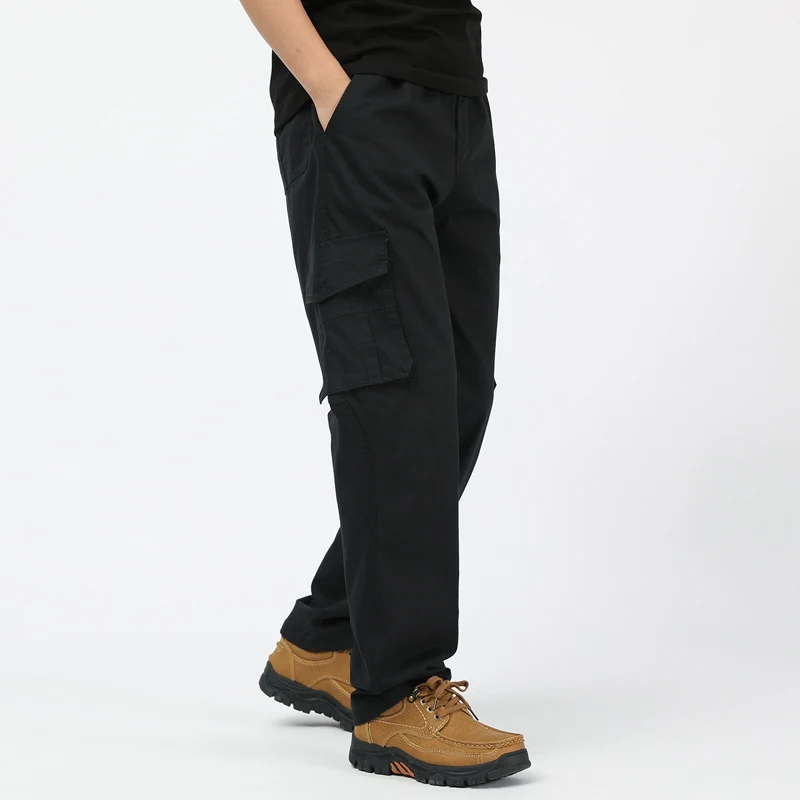 Herren utilitaristische Cargohose mit geradem Schnitt und Multifachtaschen Nord Taschen