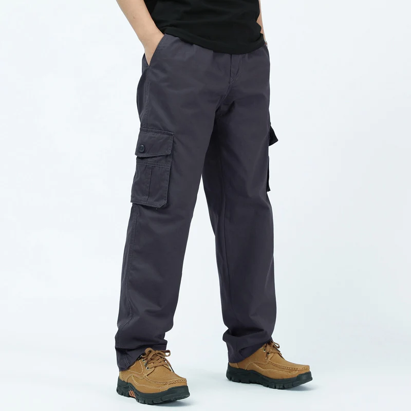 Herren utilitaristische Cargohose mit geradem Schnitt und Multifachtaschen Nord Taschen