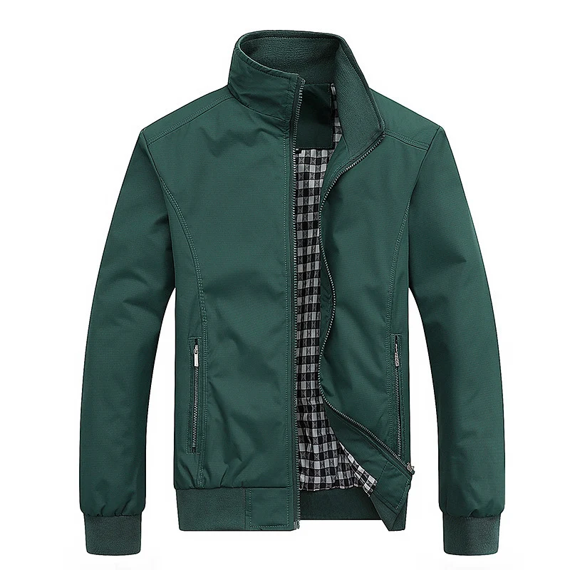 Herren Urbaner Stehkragen‑Blouson aus windabweisendem Softshell mit kariertem Thermofutter Nord Taschen