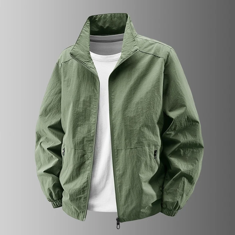 Herren Ultralight Technical Blousonjacke mit elastischen Bündchen, verdeckten Reißverschlusstaschen & atmungsaktivem Nylonmix Nord Taschen