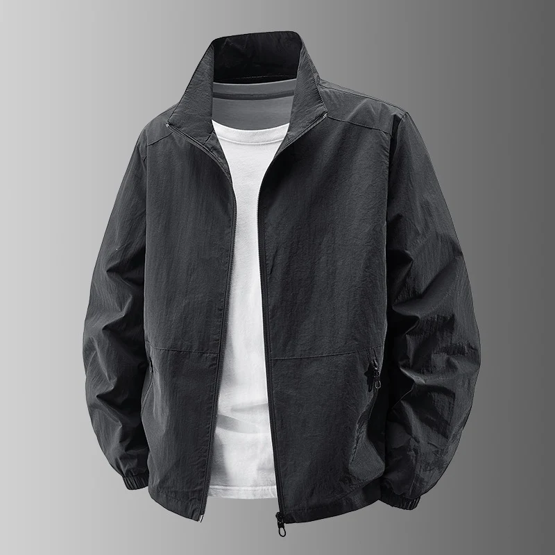 Herren Ultralight Technical Blousonjacke mit elastischen Bündchen, verdeckten Reißverschlusstaschen & atmungsaktivem Nylonmix Nord Taschen