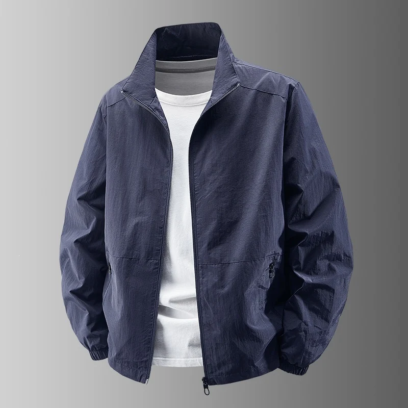 Herren Ultralight Technical Blousonjacke mit elastischen Bündchen, verdeckten Reißverschlusstaschen & atmungsaktivem Nylonmix Nord Taschen